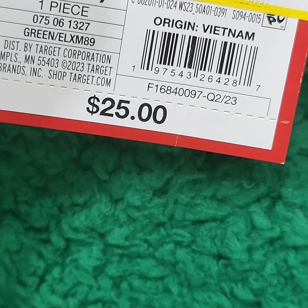 Wondershop Kids Faux Shearling Half Zip Up Pajama Pullover Green Size X-Large 14